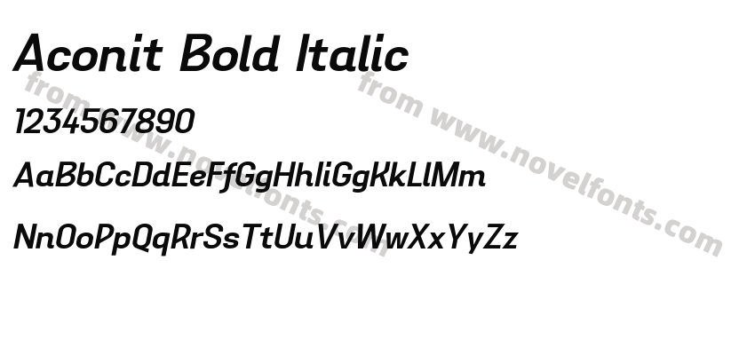 Aconit Bold ItalicPreview