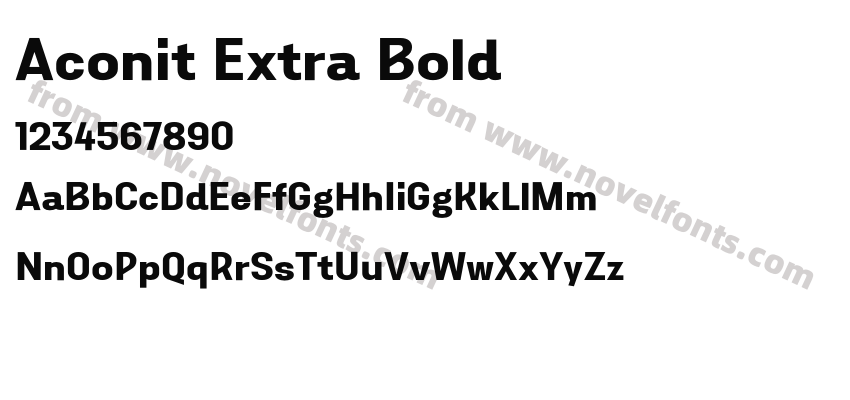 Aconit Extra BoldPreview