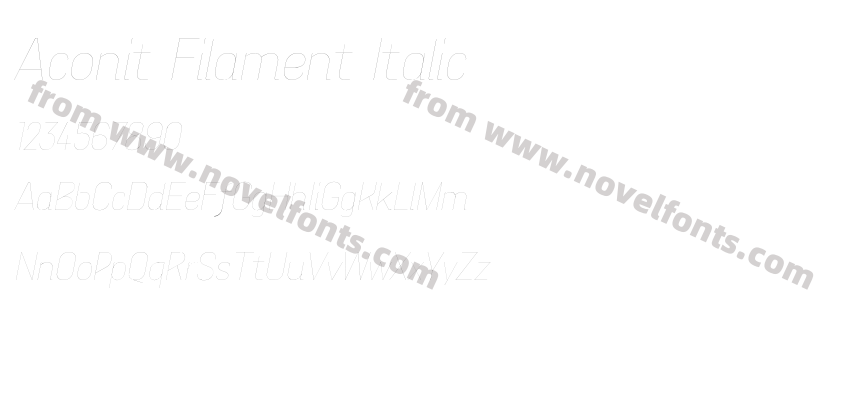 Aconit Filament ItalicPreview