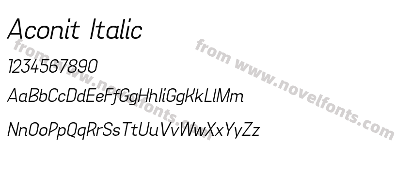 Aconit ItalicPreview