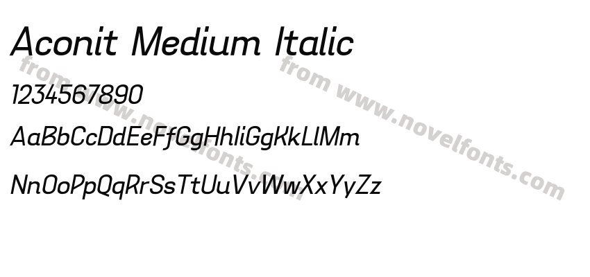 Aconit Medium ItalicPreview