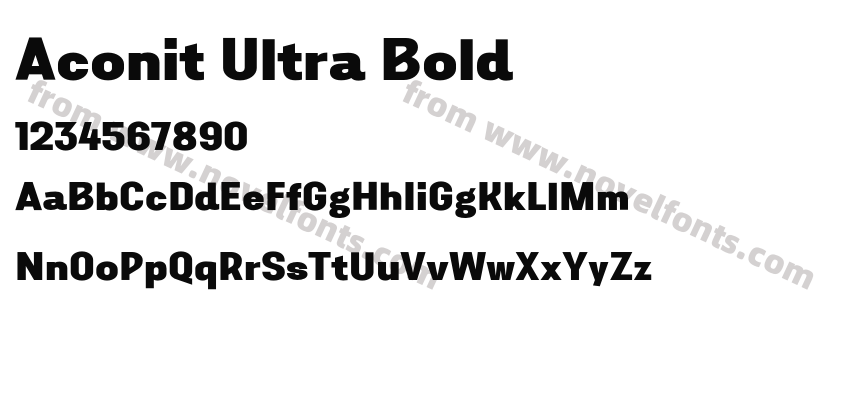 Aconit Ultra BoldPreview