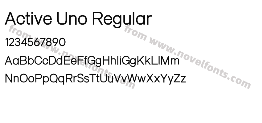 Active Uno RegularPreview