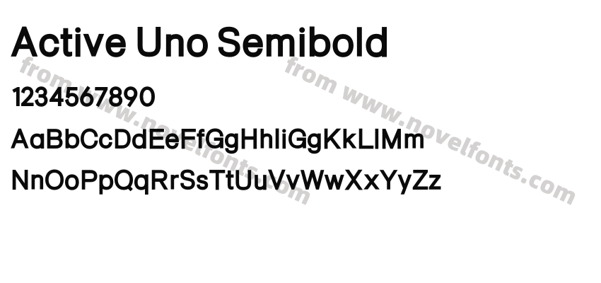 Active Uno SemiboldPreview