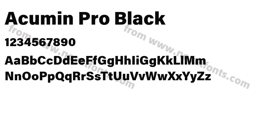 Acumin Pro BlackPreview