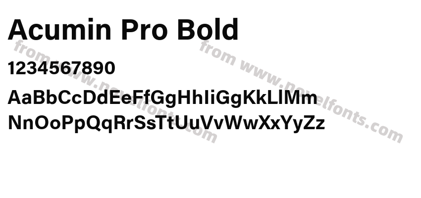 Acumin Pro BoldPreview