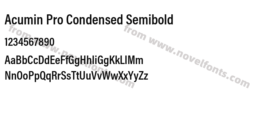 Acumin Pro Condensed SemiboldPreview