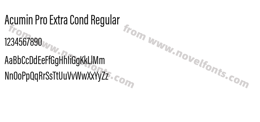 Acumin Pro Extra Cond RegularPreview