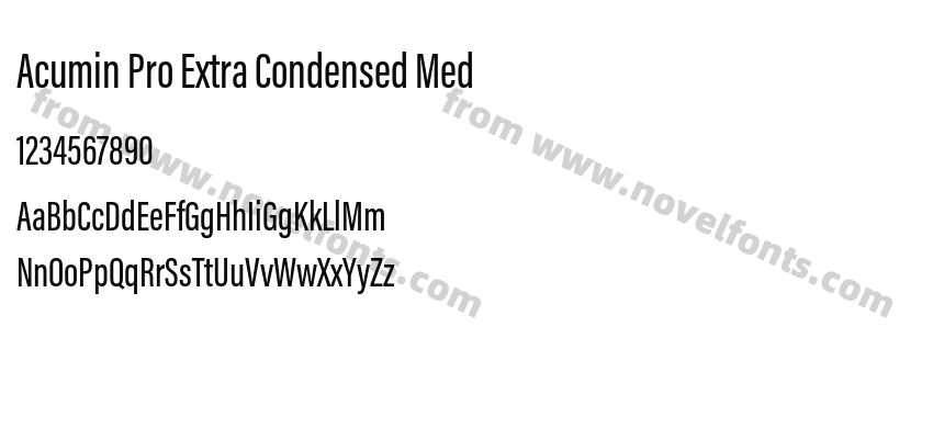 Acumin Pro Extra Condensed MedPreview