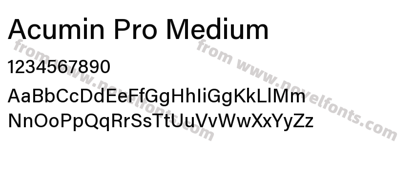 Acumin Pro MediumPreview