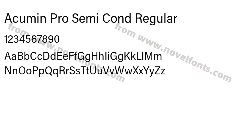 Acumin Pro Semi Cond RegularPreview