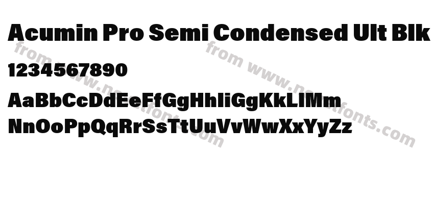 Acumin Pro Semi Condensed Ult BlkPreview