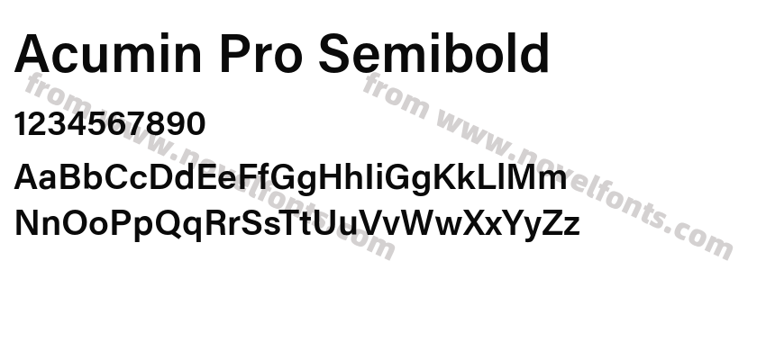 Acumin Pro SemiboldPreview