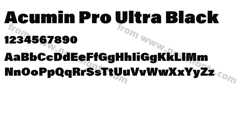 Acumin Pro Ultra BlackPreview