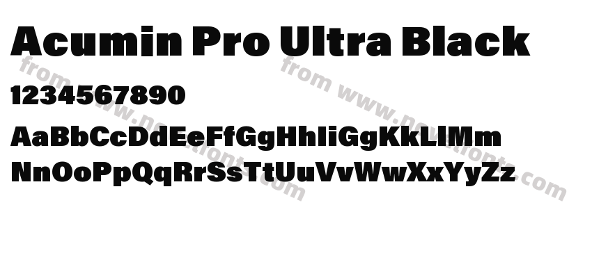 Acumin Pro Ultra BlackPreview