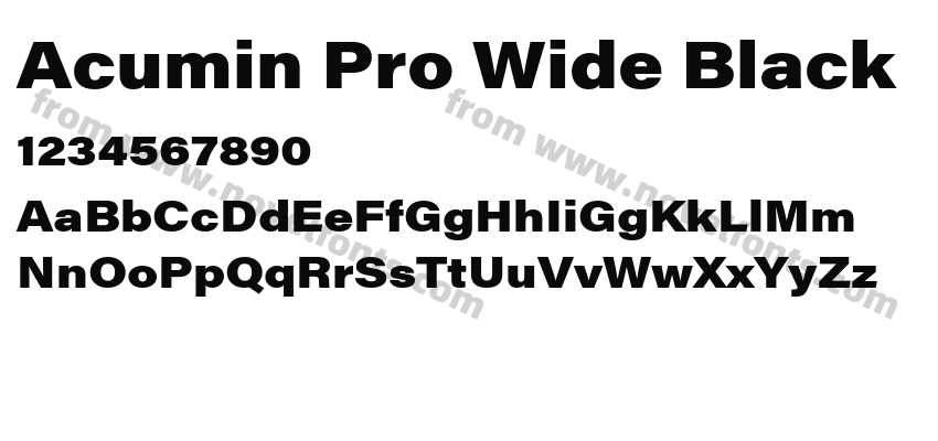 Acumin Pro Wide BlackPreview