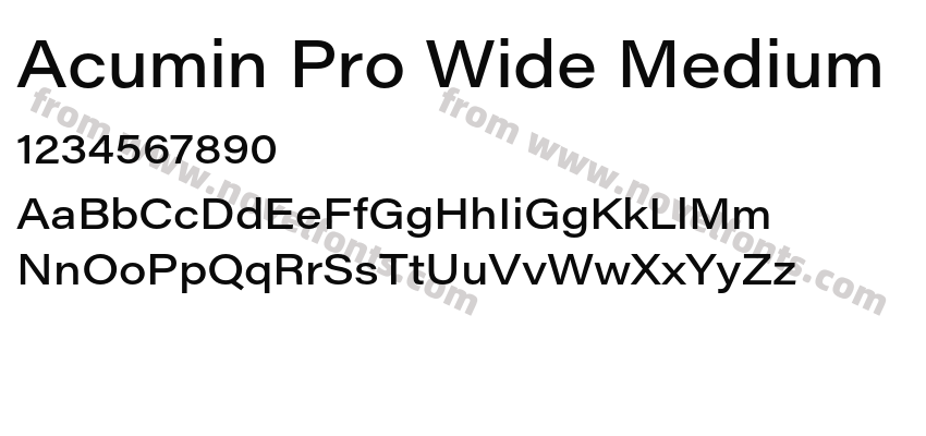 Acumin Pro Wide MediumPreview