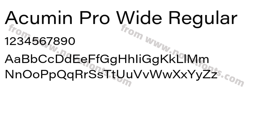 Acumin Pro Wide RegularPreview