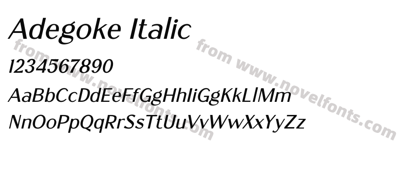 Adegoke ItalicPreview