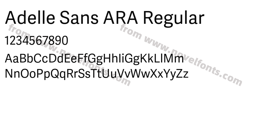Adelle Sans ARA RegularPreview