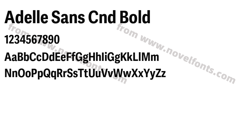 Adelle Sans Cnd BoldPreview