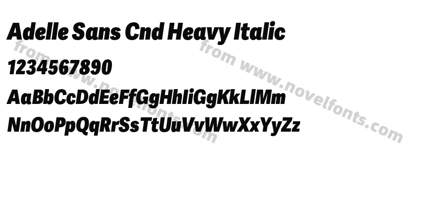 Adelle Sans Cnd Heavy ItalicPreview