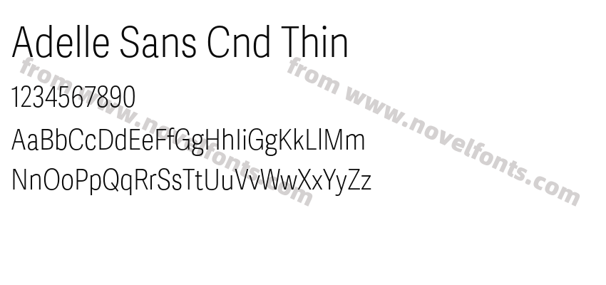 Adelle Sans Cnd ThinPreview