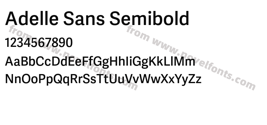 Adelle Sans SemiboldPreview