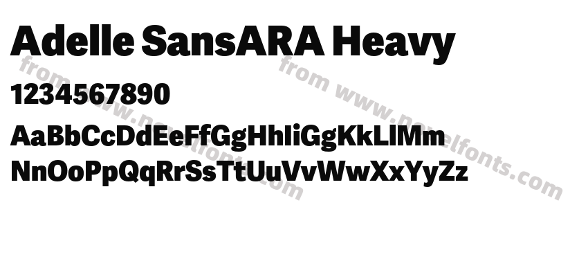 Adelle SansARA HeavyPreview