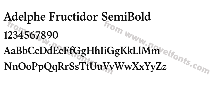 Adelphe Fructidor SemiBoldPreview