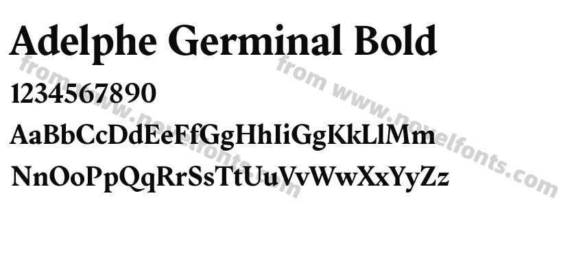 Adelphe Germinal BoldPreview