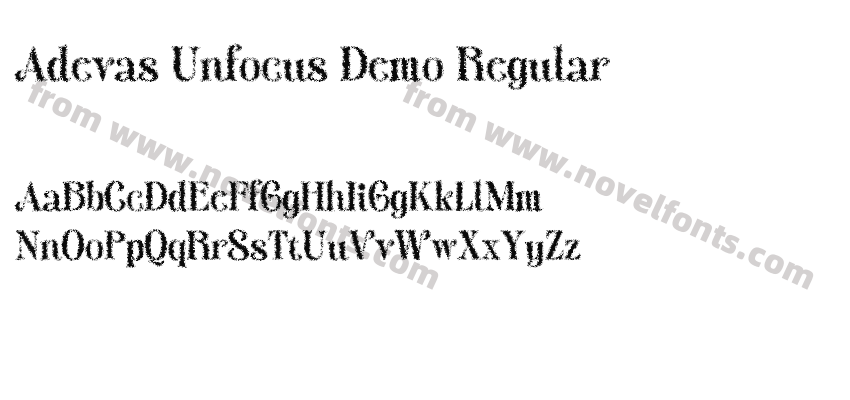 Adevas Unfocus Demo RegularPreview