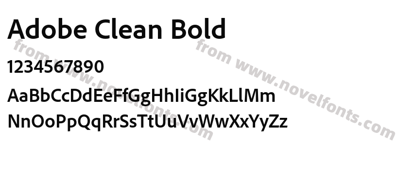 Adobe Clean BoldPreview