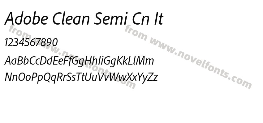 Adobe Clean Semi Cn ItPreview