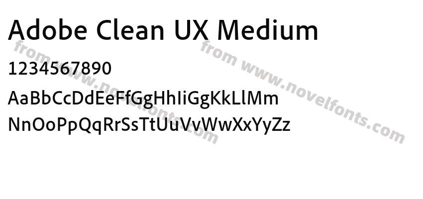Adobe Clean UX MediumPreview