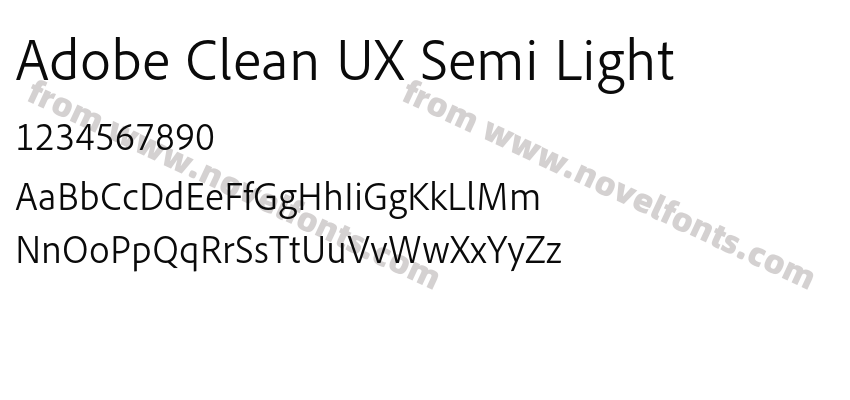 Adobe Clean UX Semi LightPreview