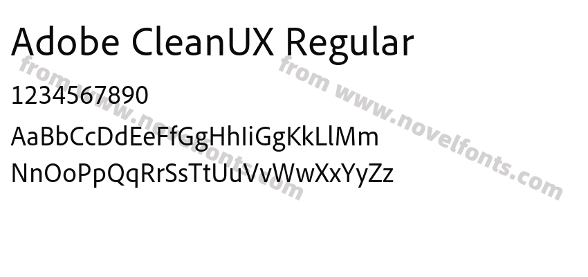 Adobe CleanUX RegularPreview