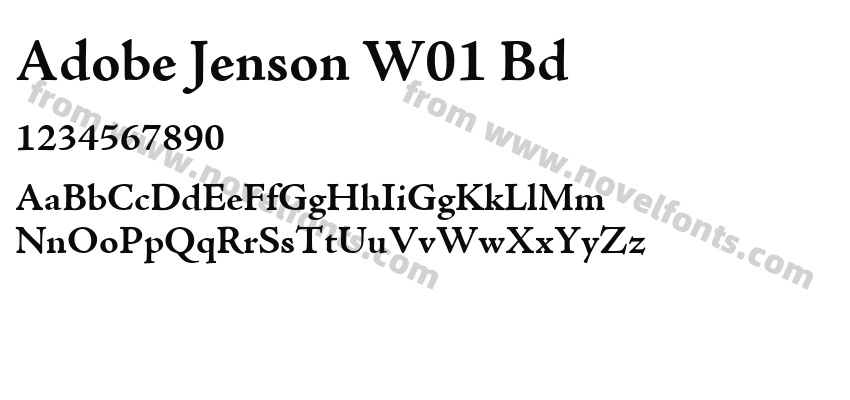 Adobe Jenson W01 BdPreview
