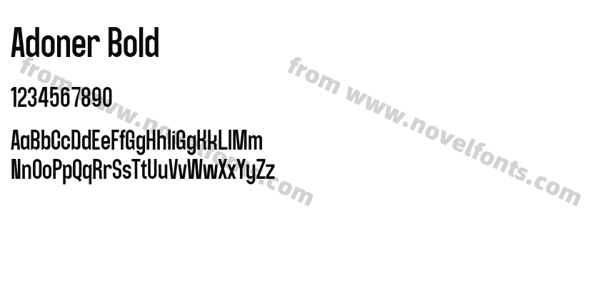 Adoner BoldPreview