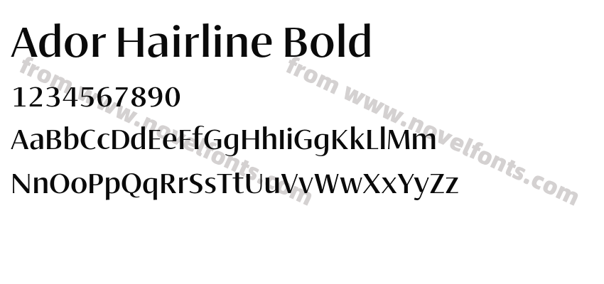 Ador Hairline BoldPreview