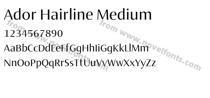 Ador Hairline MediumPreview