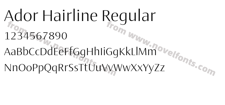 Ador Hairline RegularPreview