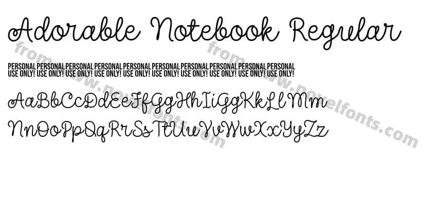 Adorable Notebook RegularPreview