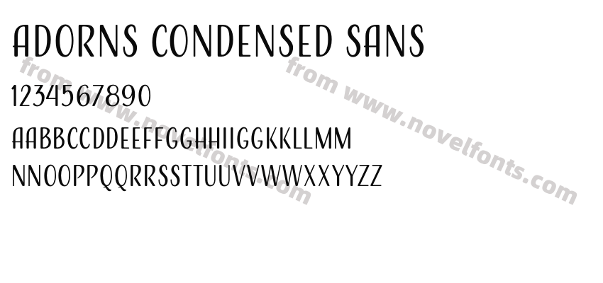 AdornS Condensed SansPreview
