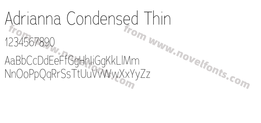 Adrianna Condensed ThinPreview