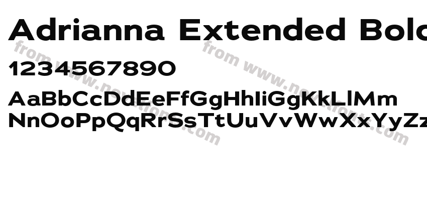 Adrianna Extended BoldPreview