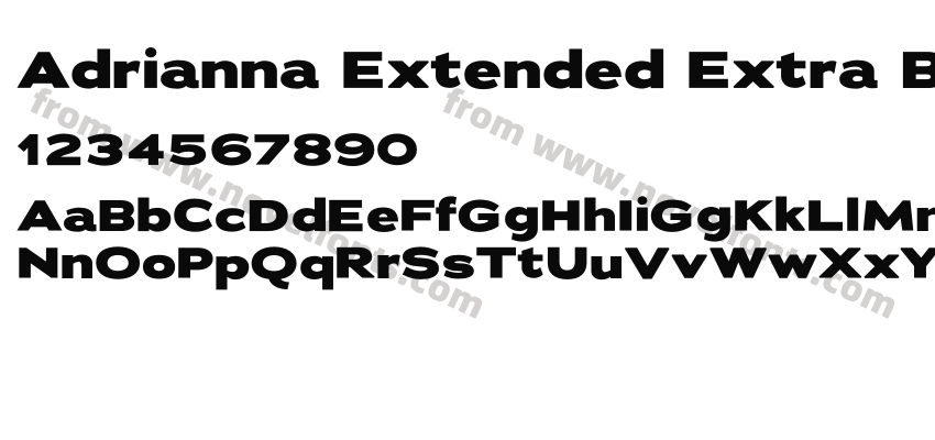 Adrianna Extended Extra BoldPreview