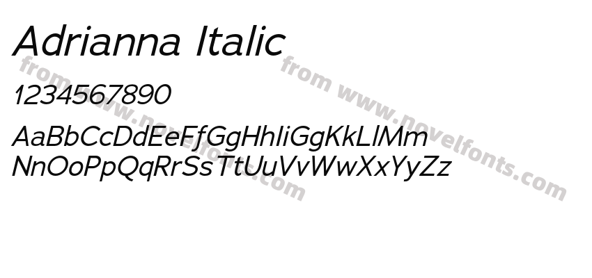 Adrianna ItalicPreview