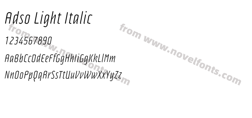 Adso Light ItalicPreview