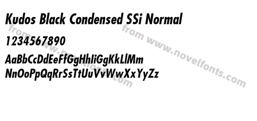 Kudos Black Condensed SSi NormalPreview